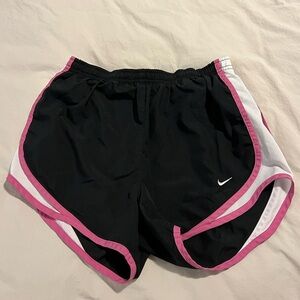 Black and Pink NikeFit Running Shorts - Wm XS